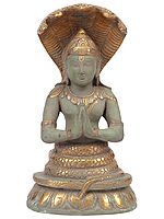 8" Sage Patanjali Brass Sculpture | Handmade | Made in India