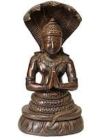 8" Sage Patanjali Brass Sculpture | Handmade | Made in India