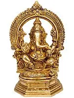 9" Bhagawan Ganesha Brass Statue | Handmade Brass Figurine | Made in India