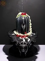 36" Black Marble Shivling