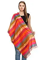 Banarasi Handloom Scarf with All-Over Tanchoi Weave