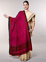 Shawl from Kutch with Embroidered Bootis and Mirrors