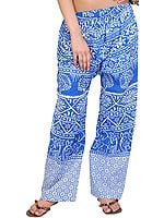 Casual Trousers from Pilkhuwa with Printed Palm Trees