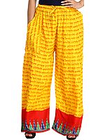 Casual Yoga Trouser with Printed Mantras and Side Pockets