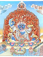 Two Armed Tibetan Buddhist Mahakala