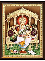 Scarlet-Haloed Devi Sarasvati