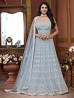 Premium Net All Over Heavy Zarkan Work Designer Party Wear Lehenga Choli With Attractive Dupatta