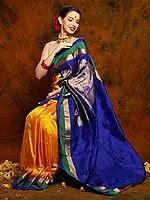 Pure Mysore Silk Saree with Zari Border For Women
