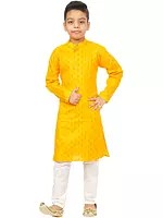 Designer and Printed Cotton Kurta and Pajama Set for Kids