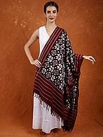 Pure Cotton Handlooms Dupatta from Pochampally with Double Ikat Weave