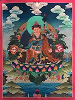 Guru Rinpoche/Guru Padmasambhava Thangka (Brocadeless Thangka)