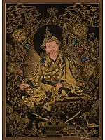 Guru Rinpoche/Guru Padmasambhava Thangka (Brocadeless Thangka)