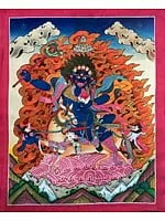 Palden Lhamo (Brocadeless Thangka) | Tibetan Buddhist Thangka Painting