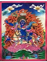 Palden Lhamo (Brocadeless Thangka) Painting