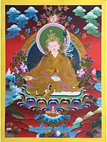 Guru Rinpoche/Guru Padmasambhava Thangka (Brocadeless Thangka)