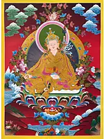 Guru Rinpoche/Guru Padmasambhava Thangka (Brocadeless Thangka)
