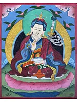 Guru Rinpoche/Guru Padmasambhava Thangka (Brocadeless Thangka)