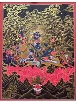 Dharmapala Palden Lhamo (Brocadeless Thangka)