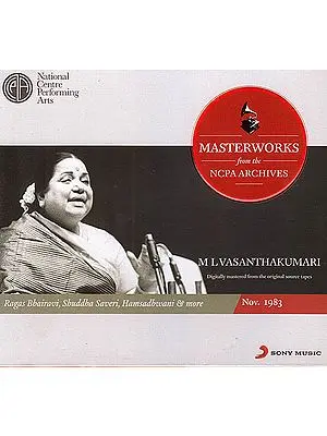 M L Vasanthakumari: Masterworks from the NCPA Archives (Audio CD)