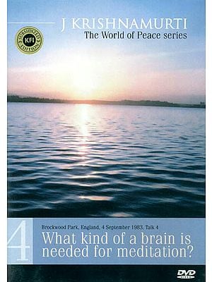 J. Krishnamurti: What Kind of a Brain is Needed for Meditation? (The World of Peace Series) (DVD)