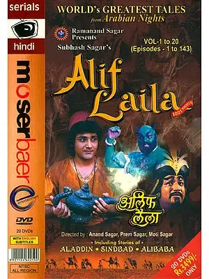 Alif Laila - World’s Greatest Tales: Episodes -1 to 143 (Vol. 1 to 20)(DVDs)