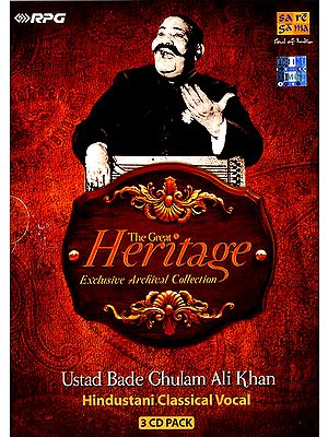 The Great Heritage-: Ustad Bade Ghulam Ali Khan (Exclusive Archival Collection) (Set of 3 Audio CDs)