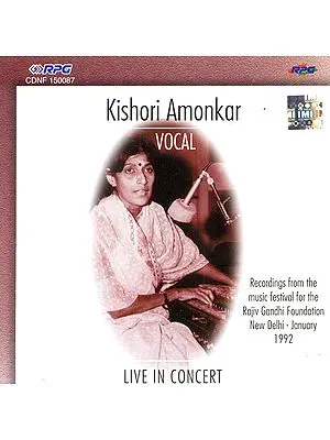 Live in Concert Kishori Amonkar:  Vocal  (Audio CD)