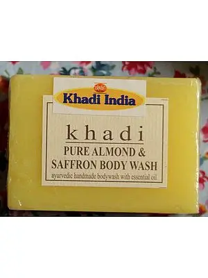 Khadi Natural Saffron Herbal Glycerine Body Wash (Hand Made Ayurvedic Soap)