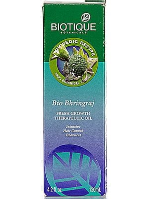 Bio Bhringraj Fresh Growth Therapeutic Oil Intensive Hair Growth Treatment  (Biotique Botanicals 100% Botanical Extracts)