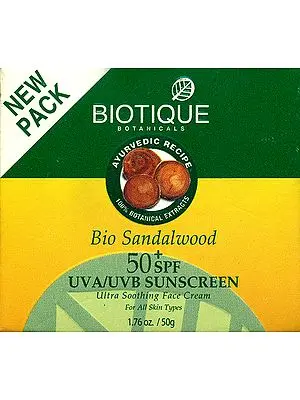 Bio Sandalwood Face & Body Sun Cream SPF 50 UVA/UVB Sunscreen (For All Skin Types In The Sun Very Water-Resistant)