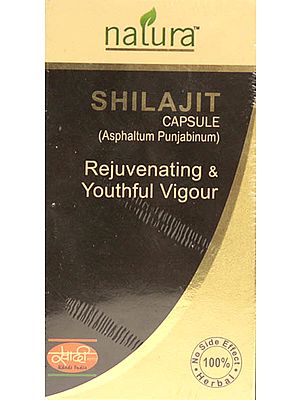 Shilajit Capsule (Asphaltum Punjabinum) Rejuvenating & Youthful Vigour (30 Capsules)