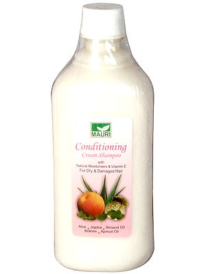 Conditioning Cream Shampoo (with Natural Moisturisers & Vitamin E For Dry & Damaged Hair)