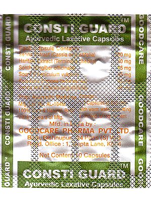 Consti Guard: Ayurvedic Laxative Capsules (Each Strips 10 Capsules)