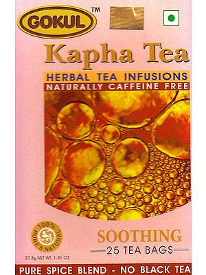 Kapha Tea Herbal Tea Infusions Naturall Caffeine Free: Soothing 25 Tea Bags