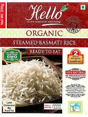 Organic Steamed Basmati Rice (Ready to Eat)
