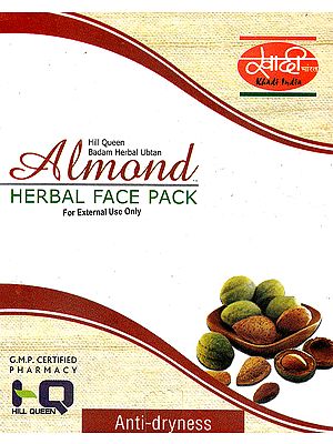 Hill Queen Badam Herbal Ubtan Almond Herbal Face Pack (For External Use Only)