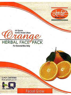 Hill Queen Santara Herbal Ubtan Orange Herbal Face Pack (For External Use Only)