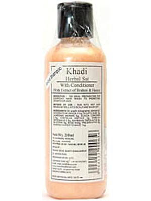 Khadi Herbal Sat With Conditioner (With Extract of Brahmi & Heena)