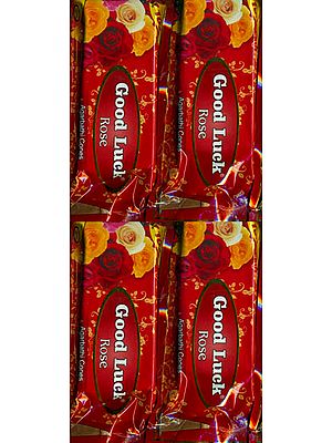Rose Incense Cones - Good Luck (Pack of 4 Packets)