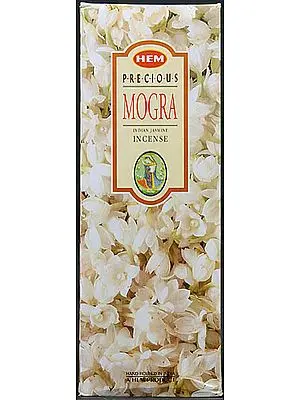 Hem Precious Mogra Indian Jasmine Incense (6 Packs of 20 Sticks)
