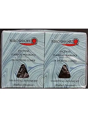 Auroshikha Incense Classical Fragrance 14 Incense Cones Oriental Bouquet (Radha's Devotion)