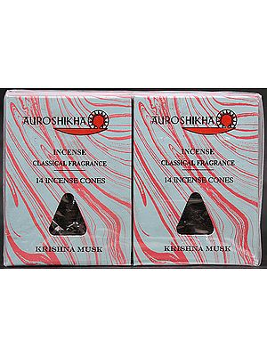 Auroshikha Incense Classical Fragrance 14 Incense Cones Krishna Musk (Price Per Ten Boxes)