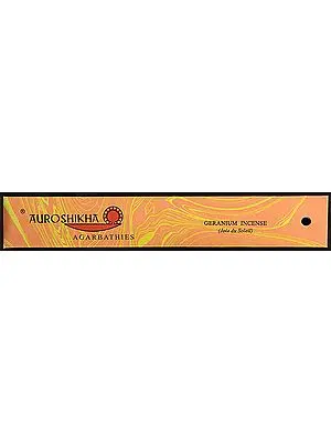 Auroshikha Agarbathies Geranium Incense (Joie du Soleil)
