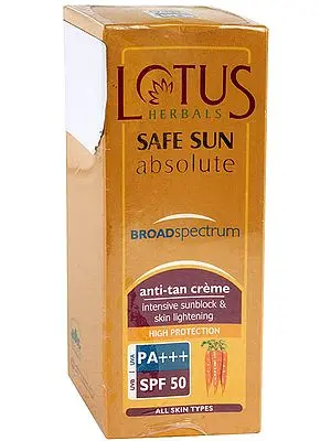 Anti-Tan Crème Intensive Sunblock & Skin Lightening (Safe Sun Absolute - Broad Spectrum)