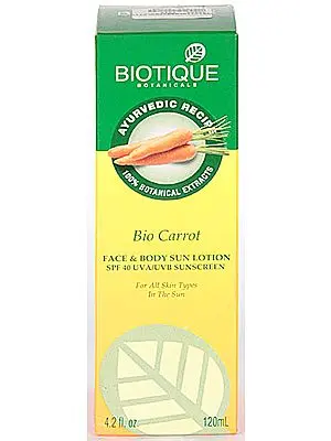 Bio Carrot - Face & Body Sun Lotion SPE 40 UVA/UVB Sunscreen (For All Skin Types in the Sun)