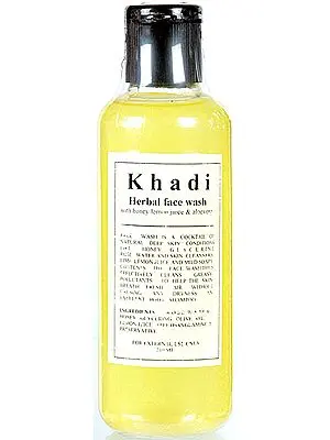 Khadi Herbal Face Wash with Honey Lemon Juice & Aloevera
