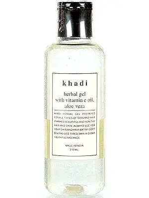 Khadi Herbal Gel with Vitamin E Oil, Aloe Vera