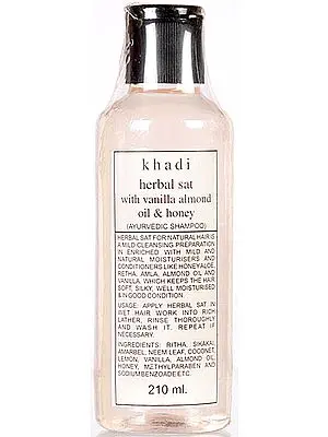 Khadi Herbal Sat with Vanilla Almond Oil & Honey (Ayurvedic Shampoo)