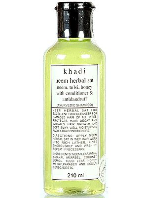 Khadi Neem Herbal Sat Neem, Tulsi, Honey with conditioner & Antidandruff (Ayurvedic Shampoo)