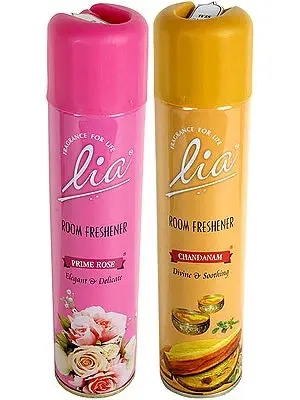 Lia Prime Rose & Chandanam  (Set of Two Room Fresheners)